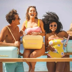 Ψυκτική τσάντα Polarbox Pop, 20 λίτρα, πολυστυρόλ AIRPOP, 5-15 °C έως 24 ώρες, Μωβ/Πορτοκαλί