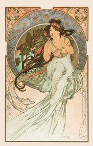 Αναπαραγωγή La musique Lithographs series, Alfons Mucha