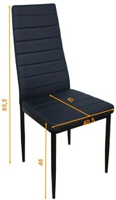 Καρέκλα 2τμχ RALF 50.5x42x94.5