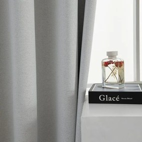 Beauty Home Κουρτίνα Full Blackout σκίασης με 8 κρίκους Elite Art 8392 Ice-No1 140x270 Πάγου