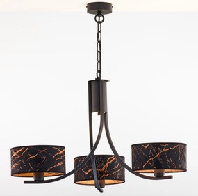 Κρεμαστό Πολύφωτο Arthur Φ65cm Μαύρο