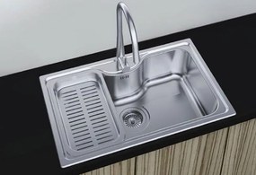 Karag BL627 Satine 80x50 - Ανοξειδωτος Νεροχυτης