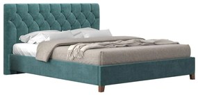 Bed CECIL Εκρού - Taupe, 160x200 εκ., χωρίς Μπαούλο