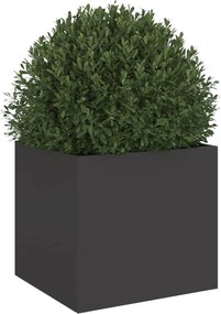 vidaXL Ζαρντινιέρα Μαύρη 32x30x29 εκ. από Χάλυβα