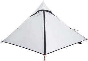 vidaXL Σκηνή Κάμπινγκ 2 Ατόμων Διάβροχη Λευκή Ύφασμα Συσκότισης