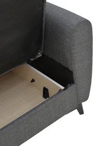 Σετ σαλονιού 2τεμ Lincoln pakoworld ύφασμα σε ανθρακί απόχρωση