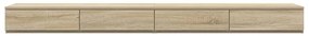 vidaXL Συρτάρια κρεβατιού με συρτάρι Sonoma Δρυς 200 x 36.5 x 16.5 εκ