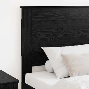 vidaXL Κεφαλάρι με κεφαλάρι Μαύρη Οξυά 75 cm Επεξεργασμένο ξύλο