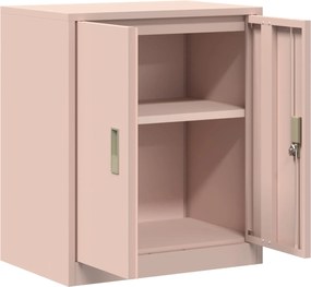 vidaXL Ντουλάπι αποθήκευσης Ροζ 60 x 40 x 70 εκ. Ατσάλι
