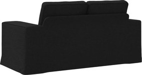 vidaXL Καναπές Μαύρο 162 x 80 x 82 εκ ύφασμα