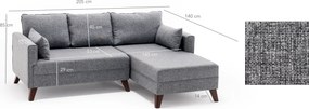 Corner Sofa-Bed Bella Corner Sofa Right 2 Grey