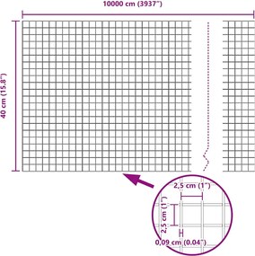 vidaXL Συγκολλητός φράχτης από σύρμα Πράσινο