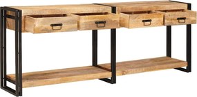 vidaXL Τραπέζια Κονσόλες 2 τμχ. Καφέ 200 x 33 x 75 εκ