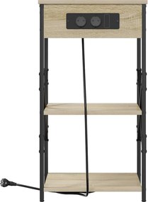 vidaXL Κομοδίνο 2 pcs Δρύς Sonoma 41 x 31 x 76 εκ. Επεξεργασμένο ξύλο
