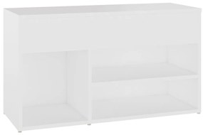 vidaXL Παπουτσοθήκη Λευκή 80 x 30 x 45 εκ. από Επεξ. Ξύλο