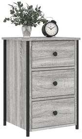 vidaXL Κομοδίνο Γκρι Sonoma 40x36x60 εκ. από Επεξεργασμένο Ξύλο
