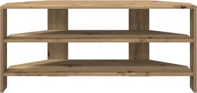 vidaXL ΓωνιακήΒάσηΤηλεόρασης Artisan Oak 102x40,5x45εκ