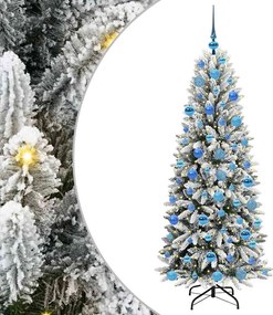 vidaXL Τεχνητό Χριστουγεννιάτικο Δέντρο με 300 LED Λευκό 180 cm