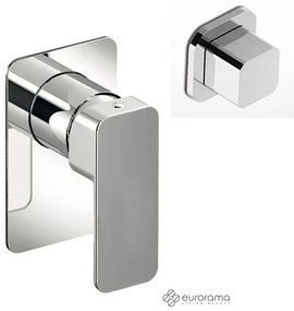 Eurorama QUADRA Μίκτης εντοιχισμού &amp; εκτροπέας περ/φικός 3 εξόδων Chrome