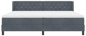 vidaXL Κρεβάτι με Ελατήρια και Στρώμα Μαύρο 100x200 εκ. Βελούδο