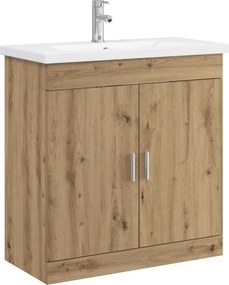 vidaXL Σετ Επίπλων Μπάνιου Artisan Δρυς 81 x 40 x 84,5 εκ