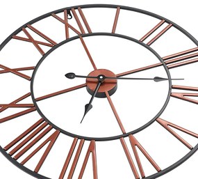 Ρολόι Τοίχου Κόκκινο 58 εκ. Μεταλλικό - Κόκκινο