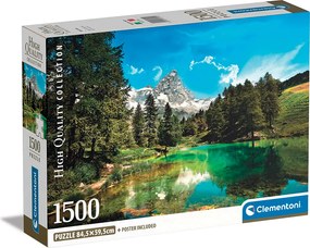 Clementoni Παζλ High Quality Collection Γαλάζια Λίμνη 1500 τμχ - Compact Box