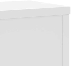 vidaXL Βάσεις Φυτών 2 τεμ. Λευκές 17x17x60 εκ. από Επεξεργασμένο Ξύλο