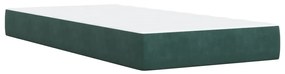 ΚΡΕΒΑΤΙ BOXSPRING ΜΕ ΣΤΡΩΜΑ ΣΚΟΥΡΟ ΠΡΑΣΙΝΟ 90X190 ΕΚ. ΒΕΛΟΥΔΙΝΟ 3289929