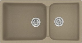 Sanitec Classic 307 (92×51) - Γρανιτένιος νεροχύτης - Granite Taupe