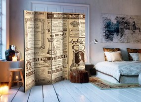 Διαχωριστικό με 5 τμήματα - Vintage Magazines II [Room Dividers] 225x172