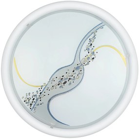 Φωτιστικό Οροφής Planet 3 83195 Silver Eglo Μέταλλο,Γυαλί