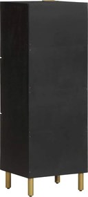 vidaXL Ντουλάπι Μαύρο 40 x 33 x 110 εκ. από Επεξεργασμένο Ξύλο