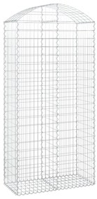 vidaXL Συρματοκιβώτιο Τοξωτό 100x50x200/220εκ. από Γαλβανισμένο Χάλυβα