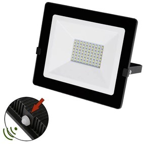 Adeleq Προβολέας Led-Smd 50W Φωτοκύτταρο 4000Κ Ip65 Μαύρος 3-0305011