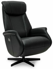 Bonanza Electric Recliner Black Full Leather