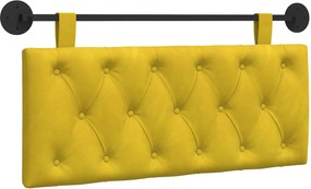 vidaXL Κρεμαστό Κεφαλάρι Κίτρινο Βελούδο