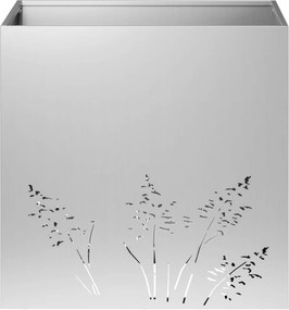 vidaXL Γλάστρα Κήπου 2 τμχ. Ασημί 50 x 50 x 49 cm