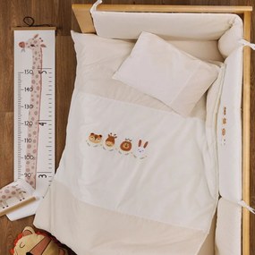 Σεντόνια Βρεφικά Lorelai (Σετ 3τμχ) Beige Kentia Cradle 120x160cm 100% Βαμβάκι