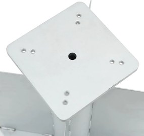 vidaXL Βάση Ομπρέλας Εδάφους Ασημί 27,5x27,5x45 εκ. από Χάλυβα