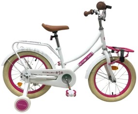 Excellent 16 Inch 25 cm Girls Coaster Brake WhiteVolare