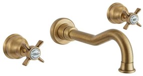 Bugnatese Princeton 869 Bronze Μπαταρία Νιπτήρος Εντοιχισμού 3 Οπών