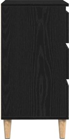 vidaXL Πλαϊνό γραφείο Μαύρη Οξυά 60 x 35 x 70 cm Επεξεργασμένο Ξύλο