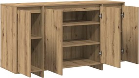 vidaXL Πλαϊνό γραφείο Artisan Oak 135 x 41 x 75 εκ Επεξεργασμένο ξύλο