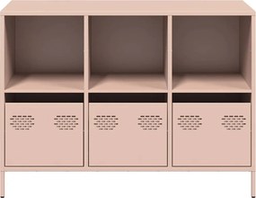 vidaXL Ντουλάπι Ροζ 101,5x39x73,5 εκ. από Χάλυβα Ψυχρής Έλασης