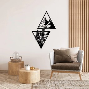 Decorative Metal Wall Accessory Cassade Black