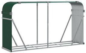 vidaXL Ξυλοθήκη Πράσινη 234 x 45 x 100 εκ. από Γαλβανισμένο Ατσάλι