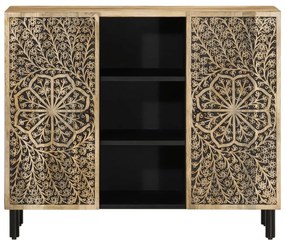 vidaXL Βοηθητικό Ντουλάπι 90 x 33 x 75 εκ. από Μασίφ Ξύλο Μάνγκο