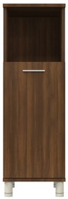 vidaXL Ντουλάπι Μπάνιου Καφέ Δρυς 30x30x95 εκ. Επεξεργασμένο Ξύλο