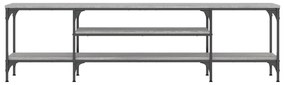 vidaXL Έπιπλο Τηλεόρασης Sonoma Γκρι 161x35x45 εκ. Επεξ. Ξύλο/Σίδερο